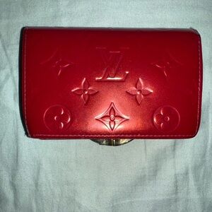 Louis Vuitton Scarlet Embossed Clutch